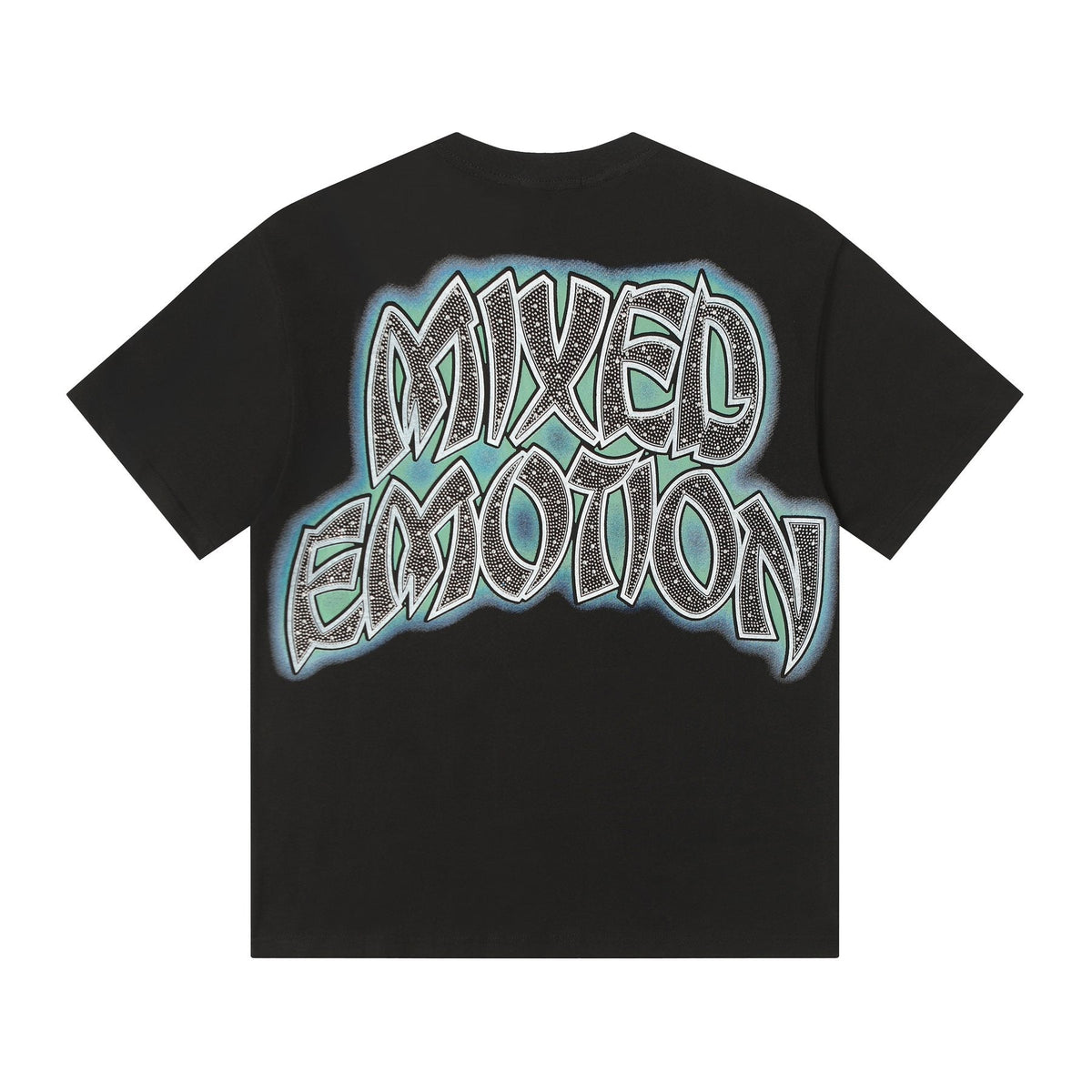 MIXED EMOTION Rhinestone Graphic T-Shirt
