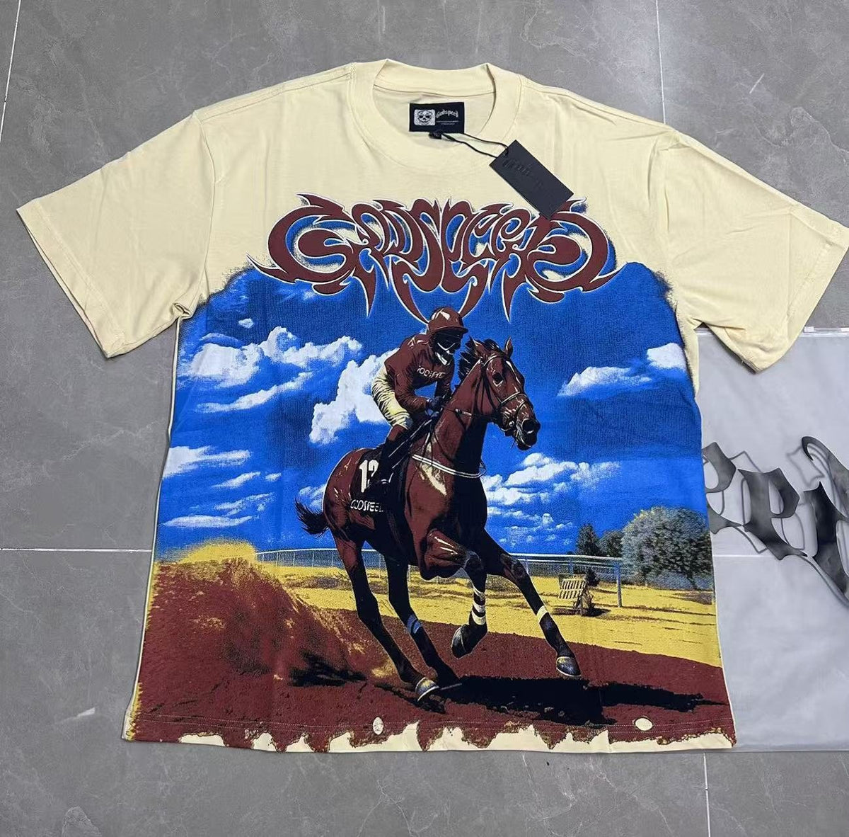 Godspeed Horse Racing Graphic T-Shirt