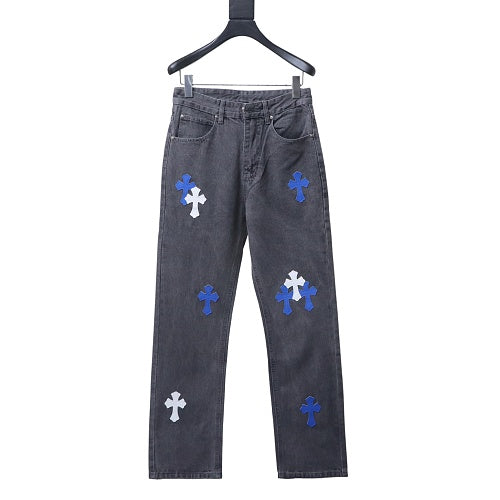 Chrome Hearts Exclusive Cross Patch Jeans
