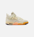 Air Jordan 4 Retro Birds of Paradise Women's Lifestyle Shoes - Coconut Milk/Metallic Gold/Muslin/Bright Mango/Sundial/Black